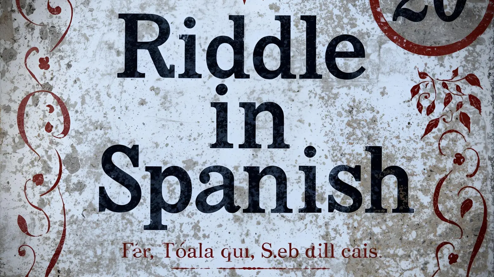 Riddle in Spanish