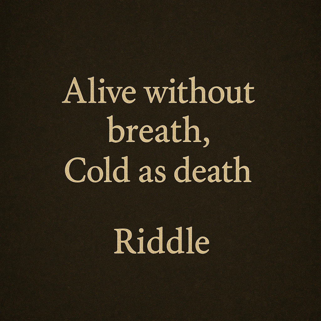 Hobbit and creature by an underground lake with ghostly fish shapes, inspired by the alive without breath riddle.”