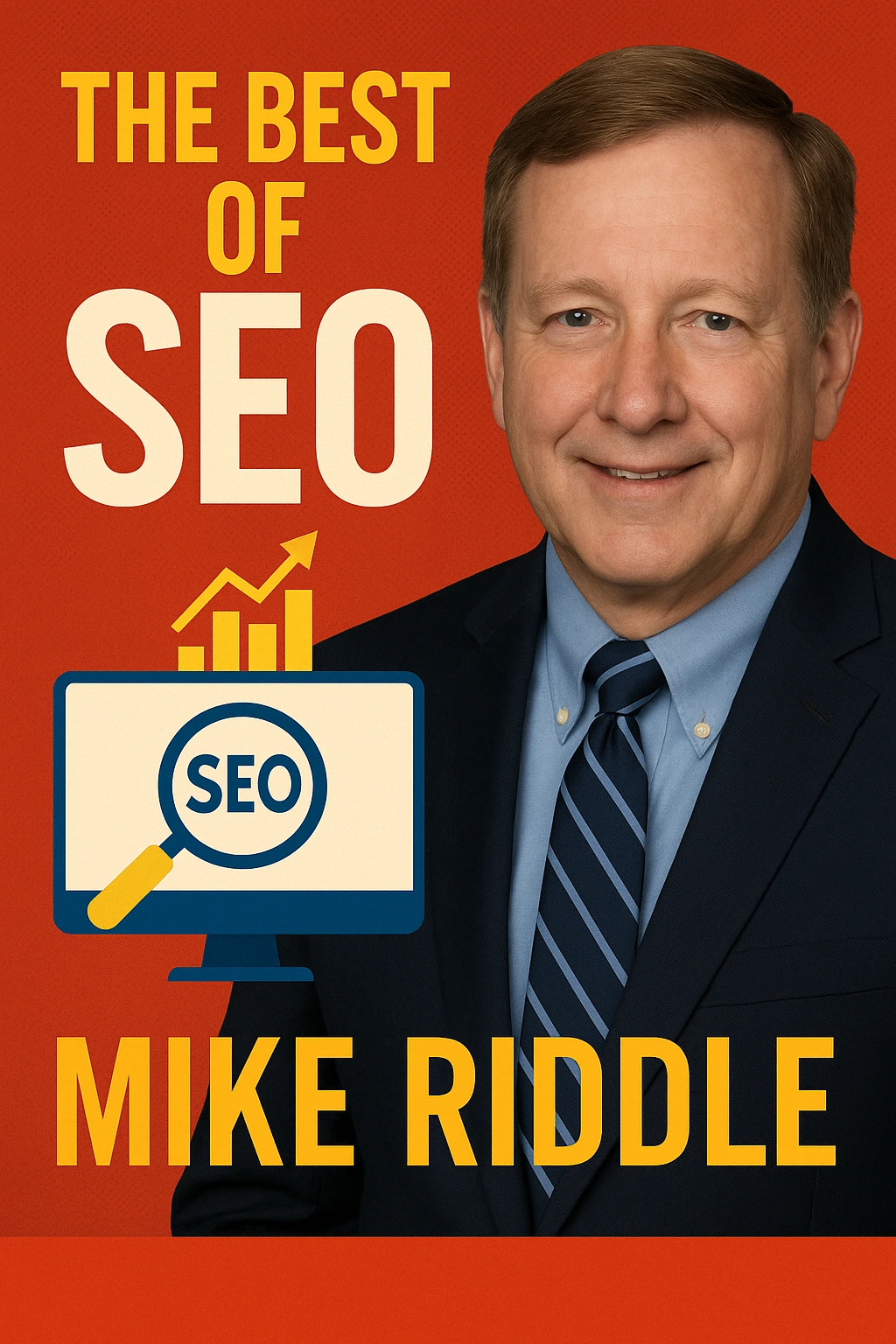 Freestyle skier in a red jacket soaring above a snowy halfpipe under stadium lights.