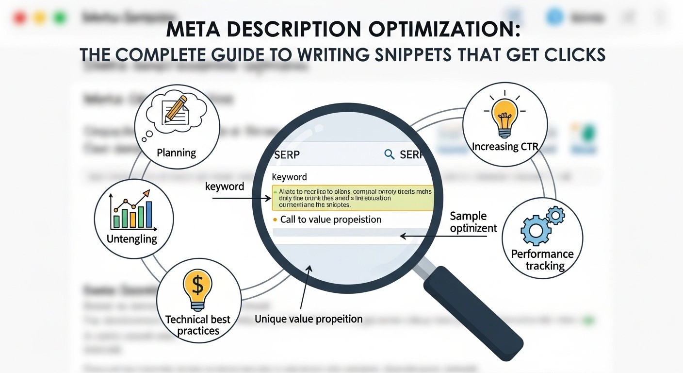 Meta Description Optimization: The Complete Guide to Writing Snippets That Get Clicks Meta Description Optimization: The Complete Guide to Writing Snippets That Get Clicks